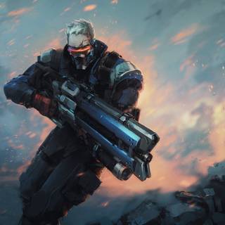 Overwatch Soldier 76 wallpaper