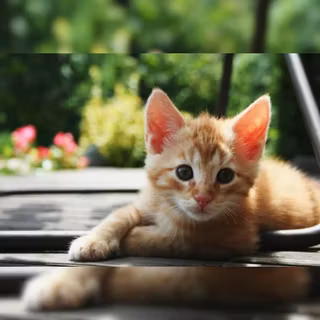 Orange kittens wallpaper