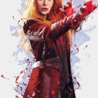 Red witch wallpaper