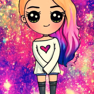 Cute Kawaii girl wallpaper