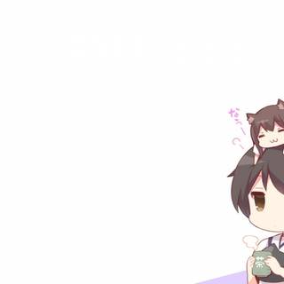 Kawaii girl Chibi wallpaper