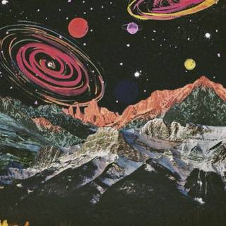 Art collage wallpaper