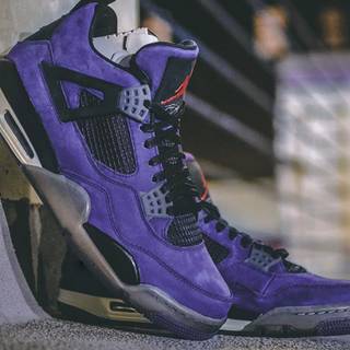 Jordan 4 purple wallpaper