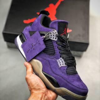 Jordan 4 purple wallpaper