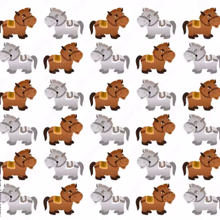 Funny cute horse wallpaper