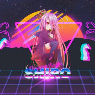 Gamer girl retro wallpaper