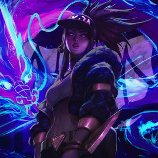 Gamer girl retro wallpaper