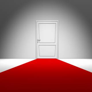 Closed door wallpaper