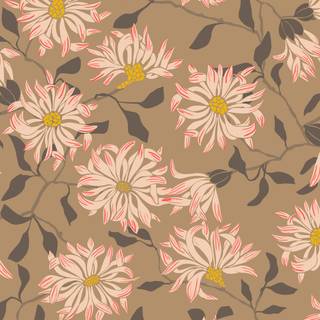 Brown flowers wallpaper