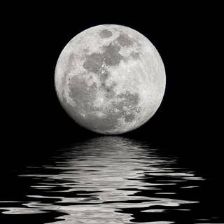 Moon and sea wallpaper