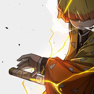 4k iPhone Zenitsu wallpaper