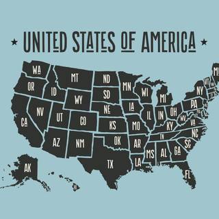 Map of USA wallpaper