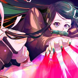 Nezuko manga computer wallpaper