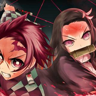 Nezuko manga computer wallpaper