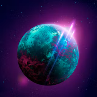 iPhone purple planet 4k wallpaper