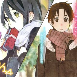 Yaegashi Taichi and Himeko Inaba wallpaper