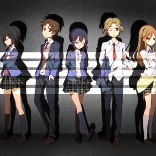 Yaegashi Taichi and Himeko Inaba wallpaper