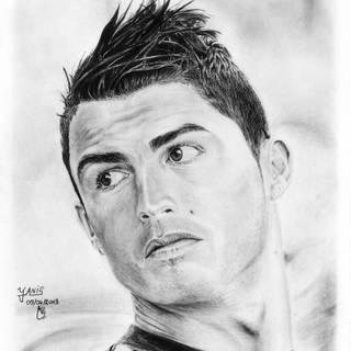 Ronaldo sketch wallpaper