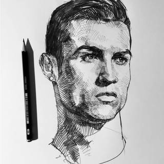 Ronaldo sketch wallpaper