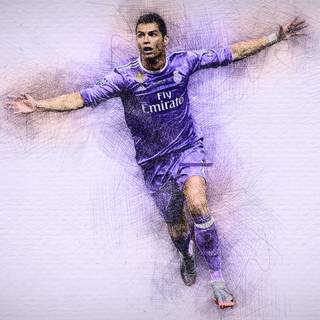 Ronaldo sketch wallpaper