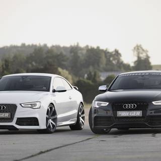 White Audi wallpaper