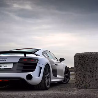 White Audi wallpaper
