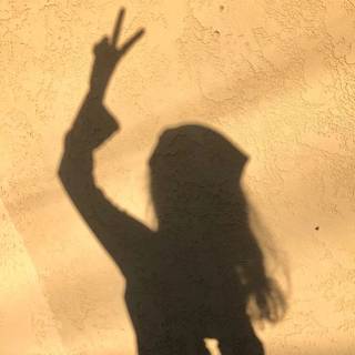 Human shadow wallpaper