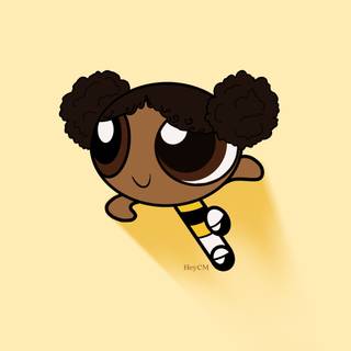 Black cartoons girl wallpaper