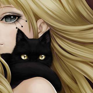 Blonde girl PFP wallpaper