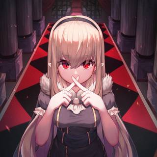 Blonde girl PFP wallpaper