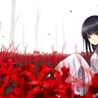 Red black anime wallpaper