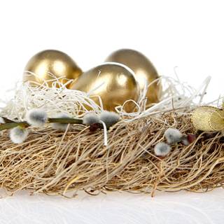 Easter golden wallpaper