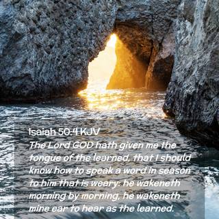 Isaiah 50:4 wallpaper