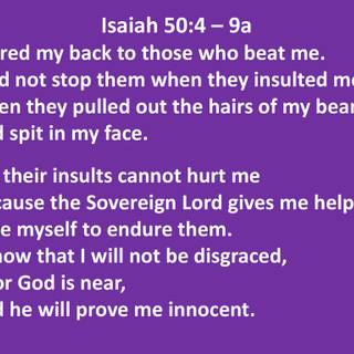Isaiah 50:4 wallpaper