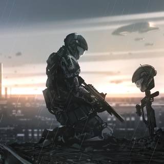 Fallen soldier wallpaper