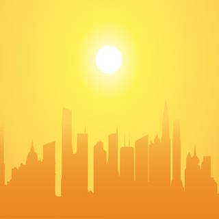 Yellow city wallpaper