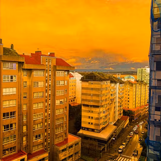 Yellow city wallpaper