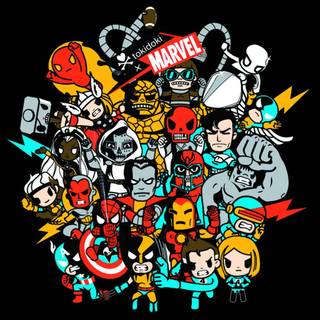 Marvel doodle wallpaper