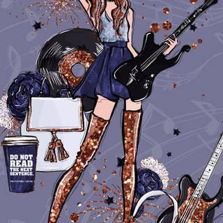 Rebel girl wallpaper