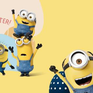 Spring Minions wallpaper