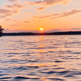 Summer lake sunsets wallpaper