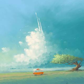 Spring 4k art wallpaper