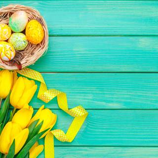 Yellow Easter wallpaper