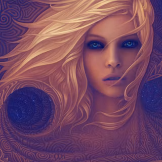 Psychedelic girl wallpaper