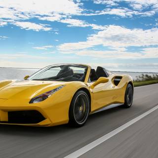 Ferrari yellow wallpaper