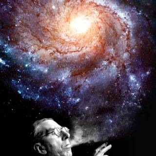 Psychedelic space wallpaper