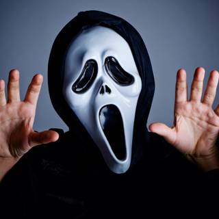 Scream mask wallpaper