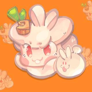 Moon Rabbit Cookie wallpaper