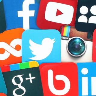 Social Media logos wallpaper