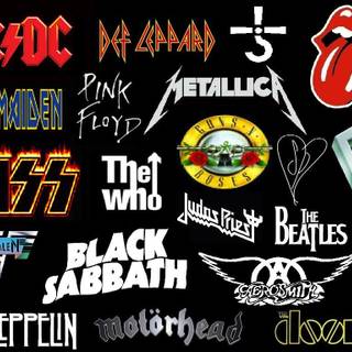 Rock band logos wallpaper